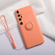 Xiaomi Mi 10 Ultra用360度 フルカバー極薄ソフトケース シリコンケース 耐衝撃 全面保護 バンパー S03 Xiaomi オレンジ