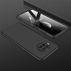 Xiaomi Mi 10i 5G用ハードケース プラスチック 質感もマット 前面と背面 360度 フルカバー M01 Xiaomi ブラック