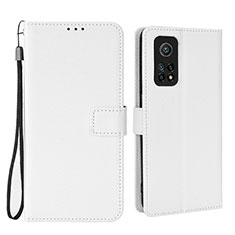 Xiaomi Mi 10T Pro 5G用手帳型 レザーケース スタンド カバー BY6 Xiaomi ホワイト