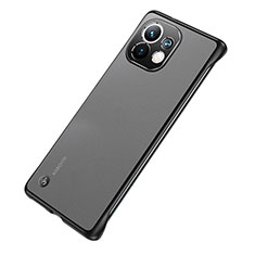 Xiaomi Mi 11 5G用ハードカバー クリスタル クリア透明 S04 Xiaomi ブラック