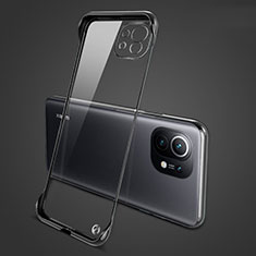 Xiaomi Mi 11 Lite 4G用ハードカバー クリスタル クリア透明 S01 Xiaomi ブラック