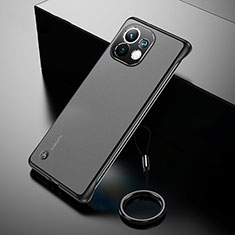 Xiaomi Mi 11 Lite 4G用ハードカバー クリスタル クリア透明 S03 Xiaomi ブラック