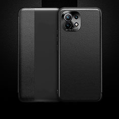Xiaomi Mi 11 Lite 5G用手帳型 レザーケース スタンド カバー T01 Xiaomi ブラック