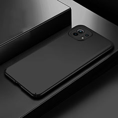 Xiaomi Mi 11 Lite 5G NE用ハードケース プラスチック 質感もマット カバー P01 Xiaomi ブラック