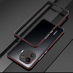 Xiaomi Mi 11 Pro 5G用ケース 高級感 手触り良い アルミメタル 製の金属製 バンパー カバー Xiaomi レッド・ブラック