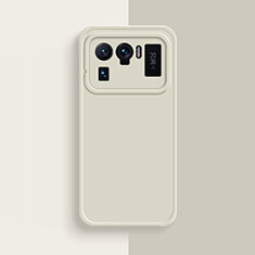Xiaomi Mi 11 Ultra 5G用360度 フルカバー極薄ソフトケース シリコンケース 耐衝撃 全面保護 バンパー S08 Xiaomi ホワイト