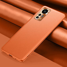 Xiaomi Mi 12 5G用ケース 高級感 手触り良いレザー柄 S06 Xiaomi オレンジ