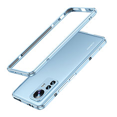 Xiaomi Mi 12 5G用ケース 高級感 手触り良い アルミメタル 製の金属製 バンパー カバー A01 Xiaomi ネイビー