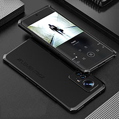 Xiaomi Mi 12 5G用360度 フルカバー ケース 高級感 手触り良い アルミメタル 製の金属製 Xiaomi ブラック