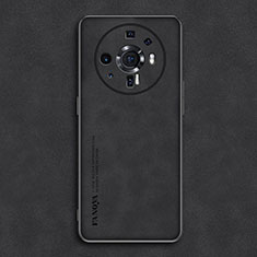 Xiaomi Mi 12 Ultra 5G用ケース 高級感 手触り良いレザー柄 Xiaomi ブラック