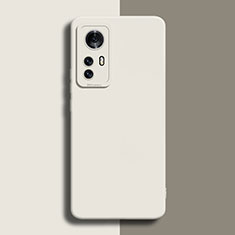 Xiaomi Mi 12S 5G用360度 フルカバー極薄ソフトケース シリコンケース 耐衝撃 全面保護 バンパー Xiaomi ホワイト