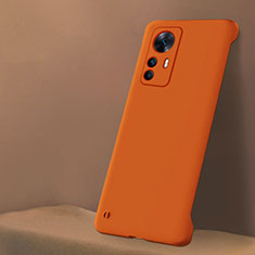 Xiaomi Mi 12T 5G用ハードケース プラスチック 質感もマット カバー YK5 Xiaomi オレンジ