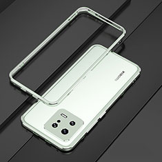 Xiaomi Mi 13 5G用ケース 高級感 手触り良い アルミメタル 製の金属製 バンパー カバー Xiaomi グリーン