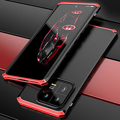 Xiaomi Mi 13 5G用360度 フルカバー ケース 高級感 手触り良い アルミメタル 製の金属製 P01 Xiaomi レッド・ブラック