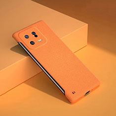 Xiaomi Mi 13 5G用ハードケース プラスチック 質感もマット カバー YD2 Xiaomi オレンジ