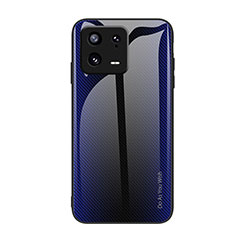 Xiaomi Mi 13 5G用ハイブリットバンパーケース プラスチック 鏡面 虹 グラデーション 勾配色 カバー JM1 Xiaomi ミッドナイトネイビー