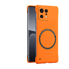Xiaomi Mi 13 5G用ハードケース プラスチック 質感もマット カバー Mag-Safe 磁気 Magnetic Xiaomi オレンジ