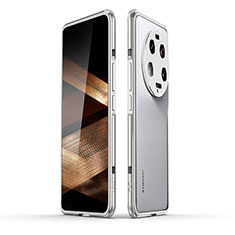 Xiaomi Mi 13 Ultra 5G用ケース 高級感 手触り良い アルミメタル 製の金属製 バンパー カバー JZ1 Xiaomi シルバー