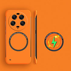 Xiaomi Mi 13 Ultra 5G用ハードケース プラスチック 質感もマット フレームレス カバー Mag-Safe 磁気 Magnetic Xiaomi オレンジ