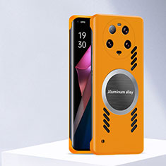 Xiaomi Mi 13 Ultra 5G用ハードケース プラスチック 質感もマット フレームレス カバー Mag-Safe 磁気 Magnetic S01 Xiaomi オレンジ