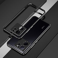 Xiaomi Mi 13T 5G用ケース 高級感 手触り良い アルミメタル 製の金属製 バンパー カバー Xiaomi ブラック