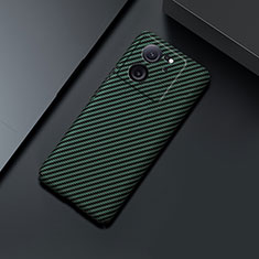 Xiaomi Mi 13T 5G用ハードケース プラスチック 質感もマット ツイル カバー Xiaomi グリーン