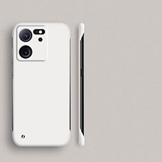 Xiaomi Mi 13T 5G用ハードケース プラスチック 質感もマット フレームレス カバー Xiaomi ホワイト