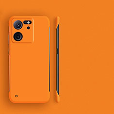 Xiaomi Mi 13T 5G用ハードケース プラスチック 質感もマット フレームレス カバー Xiaomi オレンジ