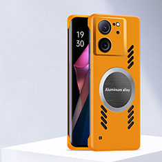 Xiaomi Mi 13T Pro 5G用ハードケース プラスチック 質感もマット フレームレス カバー Mag-Safe 磁気 Magnetic S01 Xiaomi オレンジ