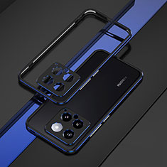Xiaomi Mi 14 5G用ケース 高級感 手触り良い アルミメタル 製の金属製 バンパー カバー Xiaomi ネイビー