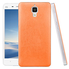 Xiaomi Mi 4 LTE用ハードケース プラスチック レザー柄 Xiaomi オレンジ