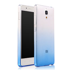 Xiaomi Mi 4 LTE用極薄ソフトケース グラデーション 勾配色 クリア透明 Xiaomi ネイビー