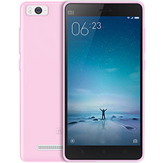 Xiaomi Mi 4C用極薄ソフトケース シリコンケース 耐衝撃 全面保護 クリア透明 Xiaomi ピンク