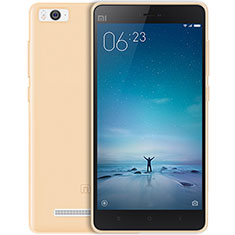 Xiaomi Mi 4C用極薄ソフトケース シリコンケース 耐衝撃 全面保護 クリア透明 Xiaomi ゴールド