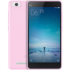 Xiaomi Mi 4i用極薄ソフトケース シリコンケース 耐衝撃 全面保護 クリア透明 Xiaomi ピンク