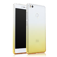 Xiaomi Mi 4S用極薄ソフトケース グラデーション 勾配色 クリア透明 Xiaomi イエロー