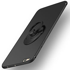 Xiaomi Mi 5C用ハードケース プラスチック 質感もマット アンド指輪 Xiaomi ブラック