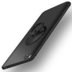 Xiaomi Mi 5S用ハードケース プラスチック 質感もマット アンド指輪 Xiaomi ブラック