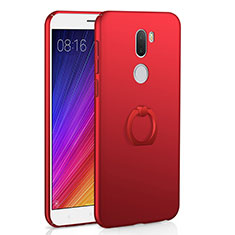 Xiaomi Mi 5S Plus用ハードケース プラスチック 質感もマット アンド指輪 Xiaomi レッド