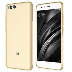 Xiaomi Mi 6用極薄ソフトケース シリコンケース 耐衝撃 全面保護 クリア透明 T07 Xiaomi ゴールド