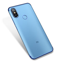 Xiaomi Mi 6X用極薄ソフトケース シリコンケース 耐衝撃 全面保護 クリア透明 H04 Xiaomi ネイビー