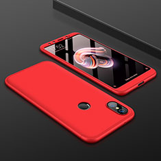 Xiaomi Mi 6X用ハードケース プラスチック 質感もマット 前面と背面 360度 フルカバー Xiaomi レッド