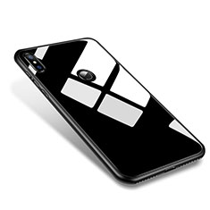 Xiaomi Mi 8用ハイブリットバンパーケース プラスチック 鏡面 カバー M01 Xiaomi ブラック