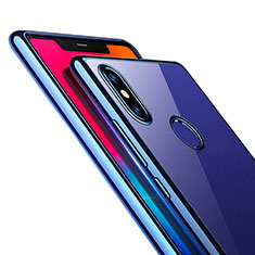 Xiaomi Mi 8用極薄ソフトケース シリコンケース 耐衝撃 全面保護 クリア透明 T09 Xiaomi ネイビー