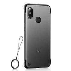 Xiaomi Mi 8用極薄ケース クリア透明 プラスチック 質感もマットU01 Xiaomi ブラック