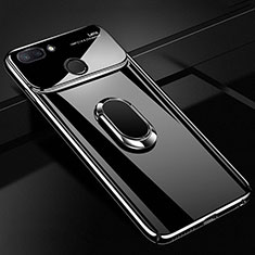Xiaomi Mi 8 Lite用ハードケース プラスチック 質感もマット アンド指輪 マグネット式 A01 Xiaomi ブラック