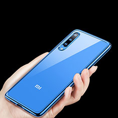 Xiaomi Mi 9用極薄ソフトケース シリコンケース 耐衝撃 全面保護 クリア透明 H01 Xiaomi ネイビー