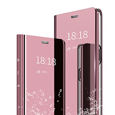 Xiaomi Mi 9用手帳型 レザーケース スタンド 鏡面 カバー Xiaomi ローズゴールド