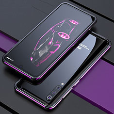 Xiaomi Mi 9 Lite用ケース 高級感 手触り良い アルミメタル 製の金属製 バンパー カバー Xiaomi パープル