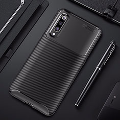 Xiaomi Mi 9 Pro 5G用シリコンケース ソフトタッチラバー ツイル カバー Xiaomi ブラック